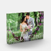 Love Wedding Bride and Groom Photo Block Fotoblokken (Links)