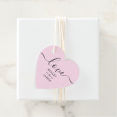 Love Wedding Favor Label, Heart Wedding Gift Label (In situ)
