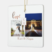 Love Wedding Ornnament Keramisch Ornament (Links)