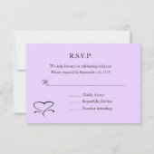Love Wedding Response-kaarten RSVP Kaartje (Achterkant)