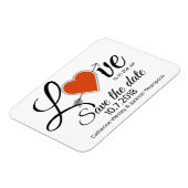Love Wedding Save The Date Magnet (Côté Gauche)