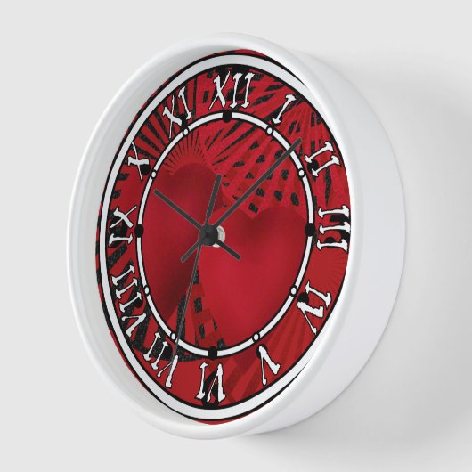 Love,Wedding Square Wall-klok (Hoek)