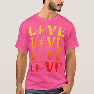 Love Weightlift Runing Basketball Taekwondo Ka T-shirt