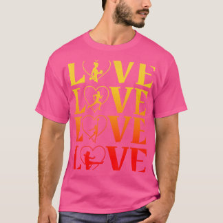 Love Weightlift Runing Basketball Taekwondo Ka T-shirt