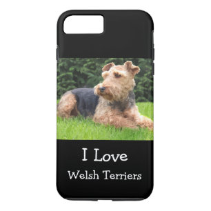 Love Welsh Terrier Dogs iPhone 8 Plus / 7 Plus Hoesje