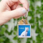 Love West Highland Terrier Westie Sleutelhanger (Hand)