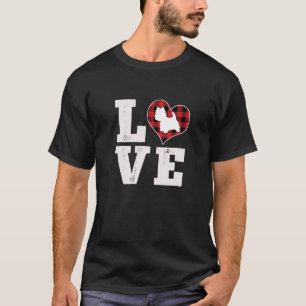 Love Westie Hondenliefhebber Gifts Dog Buffalo Pse T-shirt