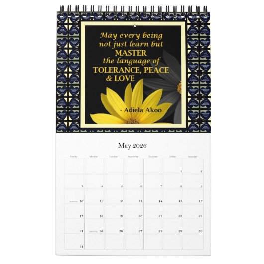 LOVE What I're Doing Calendar van Dichteres Adiela Kalender (Mei 2026)