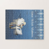 Love What Matters Swan Photo Jigsaw Puzzle (Horizontal)
