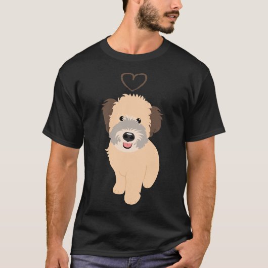 Love Wheaten Whoodle Wheaten Terrier Poodle Mix Pu T-shirt (Voorkant)