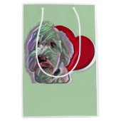 Love White Goldendole PopArt with Heart Medium Cadeauzakje (Voorkant)