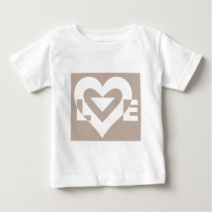 Love White op Grey