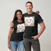 Love White op Grey T-shirt (Unisex)