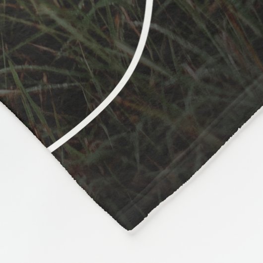 Love White Script Photo Overlay Fleece Deken (Hoek)