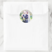 LOVE White Typographie Mariage Favor Stickers (Sac)