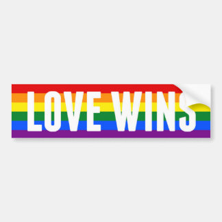 LOVE WIJS homohuwelijk bumper sticker