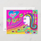 Love Will Blossom: Dream Space Briefkaart (Voorkant / Achterkant)