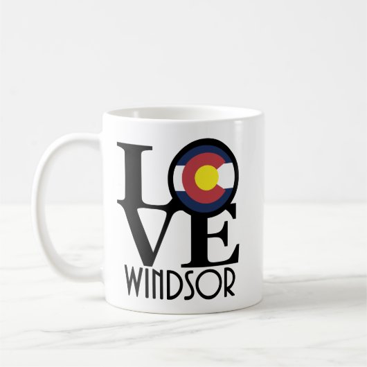 LOVE Windsor Colorado 11oz Koffiemok (Links)