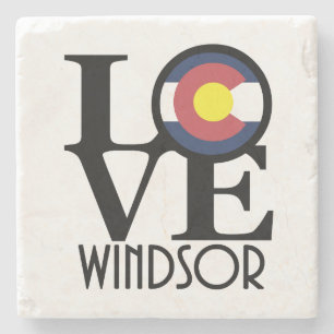 LOVE Windsor Colorado Stenen Onderzetter
