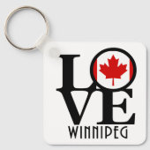 LOVE Winnipeg Canada Sleutelhanger (Voorkant)