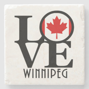 LOVE Winnipeg Stenen Onderzetter