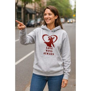 Love Wins Always Hoodie - Freefit Unisex Pullover