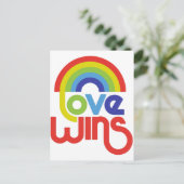 Love Wins Briefkaart (Staand voorkant)