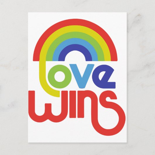 Love Wins Briefkaart (Voorkant)