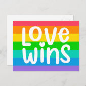 Love Wins Briefkaart (Voorkant / Achterkant)