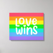 Love Wins Canvas Afdruk (Voorkant)