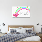 Love Wins Canvas Afdruk (Insitu (Slaapkamer))