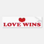 Love Wins - Fight Racism & Prejudice Bumpersticker (Voorkant)