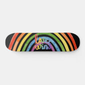 Love Wins Gay Pride Rainbow Skateboard (Horizontaal)