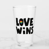 Love Wins Glas (Voorkant)