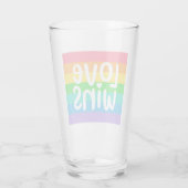 Love Wins Glas (Achterkant)