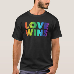 Love Wins - , LBGTQ, Queer, Gay Pride Rain T-shirt
