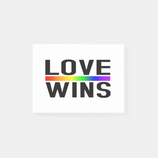 Love Wins - LGBTQ+ Pride  Post-it® Notes (Voorkant)