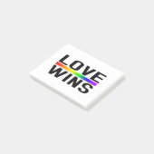 Love Wins - LGBTQ+ Pride  Post-it® Notes (Schuin)