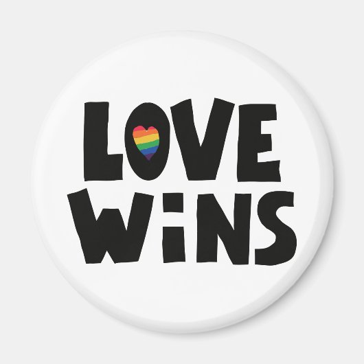 Love Wins Magneet (Voorkant)