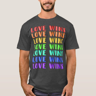 Love Wins Men Women LGBT Ally T-shirt