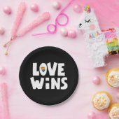 Love Wins Papieren Bordje (Feest)