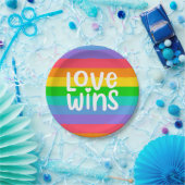 Love Wins Papieren Bordje (Feest)