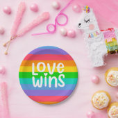 Love Wins Papieren Bordje (Feest)