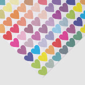 Love Wins Rainbow Hearts Tissuepapier (Detail)