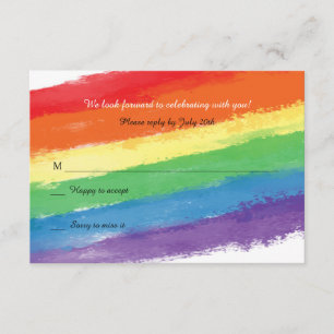 Love Wins Regenboog Reactiekaart Kaart