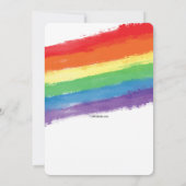 Love Wins Regenboog Uitnodiging (Achterkant)