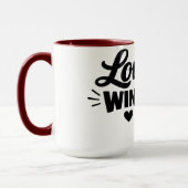 Love Wins Romantic Quote Coffee Mug – Cute Valenti (Gauche)
