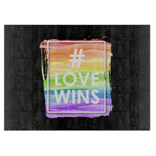 Love Wins Snijplank (Voorkant)