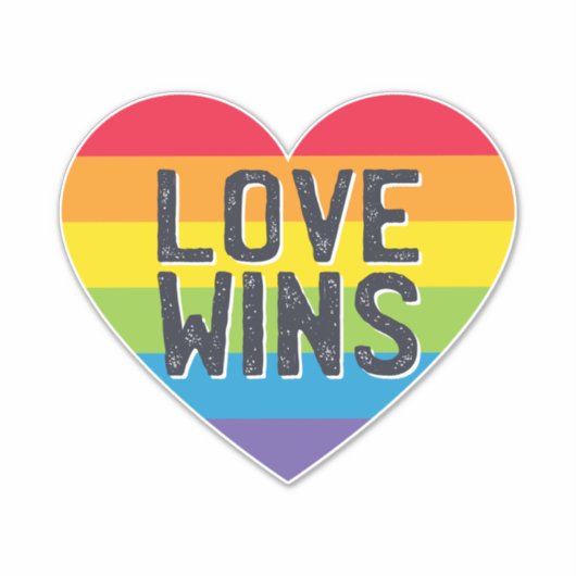 Love Wins Sticker (Voorkant)