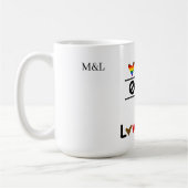 Love Wins Tic Tac Toe LGBT Custom Date & Names Mug (Gauche)